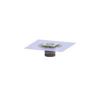 Nasada Variofix z kratką szczel./ramą nierdz. 138x138, przeciwpoślizgową