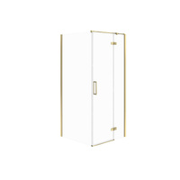 KABINA PRYSZNICOWA NAROŻNA CITY ZŁOTA 90X90X195 PRAWA SZKŁO TRANSPAREN