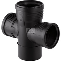 Czwórnik GEBERIT Silent-PP polipropylen, 125 mm x 110 mm x 110 mm x 125 mm DN 125 x DN 100 x DN 100 x DN 125, mw x mw x mw x mw