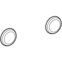 Zestaw zaślepek Geberit do elementów mocujących do pisuaru Kerafix (2 szt.): Chromowany