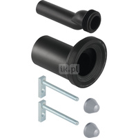 Zestaw przyłączeniowy Geberit do wiszącej miski WC, z elementami mocującymi, z odsadzką: d=90mm, d1=45mm