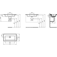 STRADA II UMYWALK 80 CM B/O