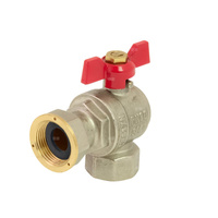 PHA-010/O G3/4 WZ PN30 C DN20 Kurek kulowy kątowy z obrotową nakrętką dławik CuZn-C