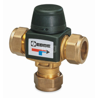 Zawór regulacyjny termostatyczny do wody ciepłej ESBE VTA313 CPF22 mosiądz pierścień zaciskowy, DN 20, zakres temp. 35-60'C, Kvs 1.5 m3/h