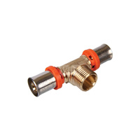 Trójnik SIGMA-LI Premium mosiądz 16 x 1/2'' x 16 (zacisk x GZ x zacisk)