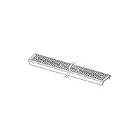Ruszt prosty quadratum 700 mm do odpływu prysznicowego stal szczotkowana TECE drainline