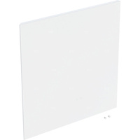 Drzwi do kwadratowej wysokiej szafki z jednymi drzwiami GEBERIT iCon, kol. biały wysoki połysk szer.450 mm