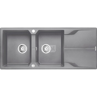 Zlew. andante szary granit 2k z/o 1160x500x224, 3,5" + osprzęt space-saver