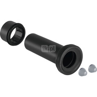 Króciec przyłączeniowy odpływu Geberit do wiszącej miski WC: Czarny