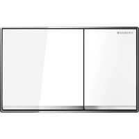 Przycisk uruchamiający Geberit Omega60, przedni/górny, biały, prostokątny