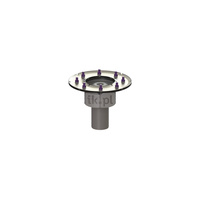 Korpus wpustu Practicus DN70, odpływ pionowy, z kołnierzem dociskowym