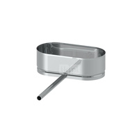 Miska na kondensat z rurką odpływową JEREMIAS OV/EW0801S stal nierdzewna fi 120x225 mm