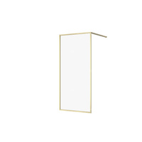 KABINA PRYSZNICOWA WALK-IN LARGA ZŁOTA MAT 90X200 SZKŁO TRANSPARENTNE