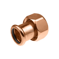 Półśrubunek z płaskim uszczelnieniem GW Copper - 54 G2 3/8"