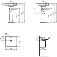 CONNECT AIR UMYWALKA 50X45 CUBE