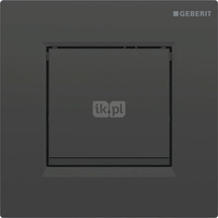 Pneumatyczny zawór spłukujący Geberit do pisuaru, ręczny, Typ 20, czarny, prostokątny