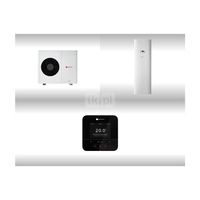 Pompa ciepła powietrzna powietrze-woda monoblok SAUNIER DUVAL GeniaAir HA 7-6 O 7 kW 230 V + Centrala grzewcza FEW 200/6 + Regulator SRC 720