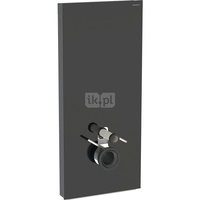 Moduł sanitarny do WC wiszącego GEBERIT Monolith Plus, 1140 mm x 505 mm x 106 mm, front: czarny, bok: czarny
