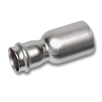 Nypel SANHA NiroSan Press redukcja, stal nierdzewna, 54 mm x 42 mm (zz x zw)