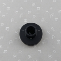 Uchwyt rury z rozetą do deszczowni MOZA, LOGO BLACK