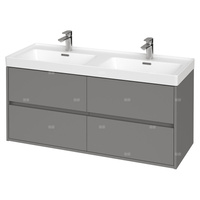 SET B285 CREA 120 SZARY MAT ZMONT ( SZAFKA + UMYWALKA) WIR