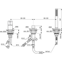 JOY BATERIA WANNOWA-NAT 3-OTW BEZ WYL BR GOLD