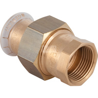 Śrubunek hydrauliczny GEBERIT Mapress Kupfer FKM przejściowy mosiądz GW 3/4'' 15 mm z pierścieniem zacinającym
