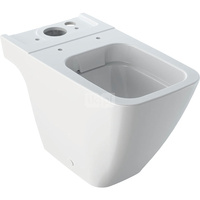 Stojąca miska WC Geberit iCon Square do spłuczki nasadzanej, ceramiczna muszla toaletowa, kryte mocowania, Rimfree