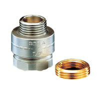 Typ HD206 - przerywacz próżni z zaworem zwrotnym na przyłącze węża, zawór antyskażeniowy: rodzina HD, Pnom 1,0 MPa, tmax=65'C. GW.1/2'' - GZ.1/2''