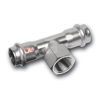 Trójnik SANHA NiroTherm Industry stal nierdzewna 76,1 mm x 1'' x 76,2 mm (zw x GW x zw)