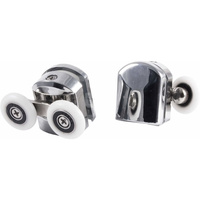 Rolki górne podwójne, chromowane do szyb 5 mm, fi 23 mm (2 szt.)