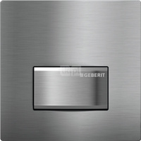 Pneumatyczny zawór spłukujący Geberit do pisuaru, ręczny, Typ 50, chrom szczotk., prostokątny