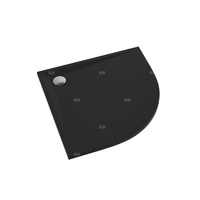 Schedpol Brodzik kompozytowy Stabilsound Plus® Etrusco Black Stone 80x80x3 cm R55, półokrągły