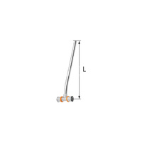 Trójnik redukcyjny mosiężny z rurą Cu fi15 prawy ultraPRESS - 20/16 L = 750 mm