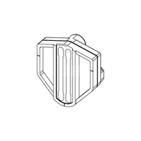 Szablon styropianowy z wkrętami do przyłącza toalety myjącej TECE