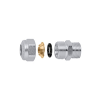 Złączka z gwintem zewnętrznym, wykończenie: chrom F. 1/2"-14CR