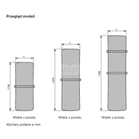 Grzejnik płytowy ZEHNDER Folio Belt wym. 1156 x 530 mm, kolor biały RAL9016, moc 355 W