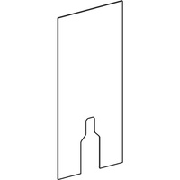 Okładzina przednia do modułu sanitarnego Geberit Monolith do stojącej miski WC, 114 cm: Lava / Szkło