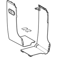 Zestaw wypełnienia przycisku uniwersalnego z boku, do Geberit AquaClean Mera: biały-alpin