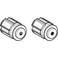 Zestaw przycisków Geberit do systemu spłukiwania WC, z pneumatycznym uruchamianiem spłukiwania, spłukiwanie dwudzielne: Chrom błyszczący