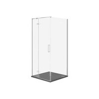 SET C502 KABINA CITY LEWA CHROM 90X90X195+TAKO SLIM SZARY MAT WIR