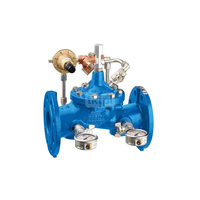 Regulator ciśnienia CALEFFI 578 żeliwo, kołnierz DN 100, 16 bar z manometrem