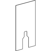 Okładzina przednia do modułu sanitarnego Geberit Monolith do stojącej miski WC, 101 cm: Piaskowy / Szkło