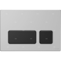 PRZYCISK BLOCK CHROM MATOWY KLAWISZE CZARNY MATOWY