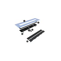 Odpływ liniowy Base-Low Gold 80x8x7 cm z maskownicą Gold Plate