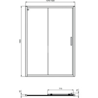 CONNECT 2 DRZWI PRZES. 140 TRANSP SIL.BR