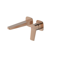 Bateria Malaga, umywalkowa, podtynkowa, ścienna, PVD brushed rose gold