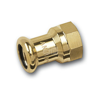 Mufa SANHA PURAPRESS, brąz, 12 mm x 1/2'' (zw x GW)