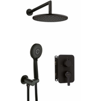 Komplet podtynkowy natryskowy arnika nero z boxem mieszaczowym
