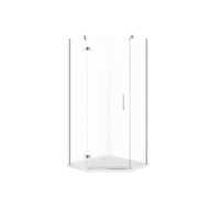 SET C517 KABINA PIĘCIOKĄTNA CITY LEWA CHROM 80X80X195+TAKO SLIM WIR